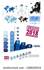 Elementos de vetor infográfico para ilustração de negócios