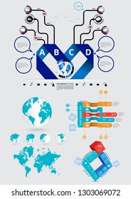 Infographic vector elements for business illustration