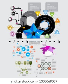 Infographic vector elements for business illustration