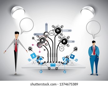 Infographic vector elements for business illustration