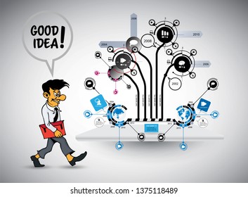 Infographic vector elements for business illustration