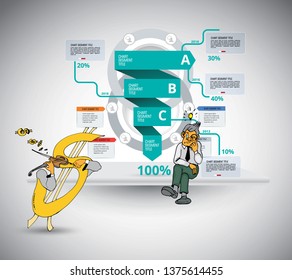 Infographic vector elements for business illustration