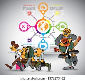 Infographic vector elements for business illustration