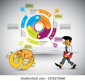 Infographic vector elements for business illustration
