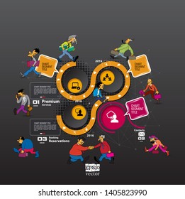Infographic vector elements for business illustration