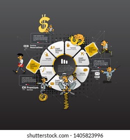 Infographic vector elements for business illustration