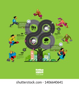 Infographic vector elements for business illustration