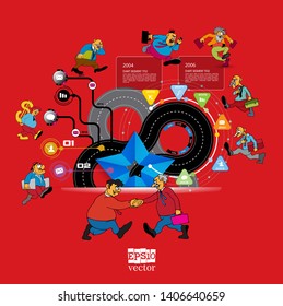 Infographic vector elements for business illustration