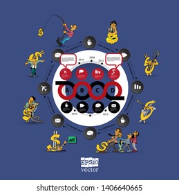 Infographic vector elements for business illustration