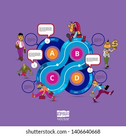 Infographic vector elements for business illustration
