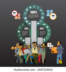 Infographic vector elements for business illustration