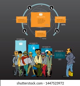 Infographic vector elements for business illustration
