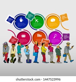 Infographic vector elements for business illustration