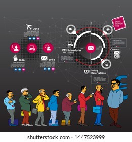 Infographic vector elements for business illustration