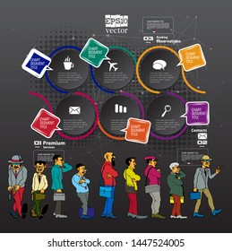 Infographic vector elements for business illustration