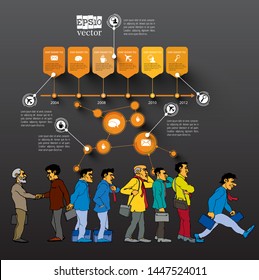 Infographic vector elements for business illustration