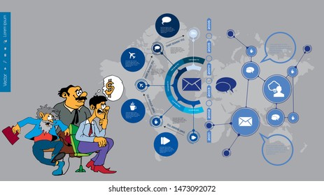 Infographic vector elements for business illustration