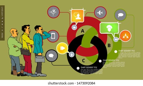 Infografische Vektorelemente für Geschäftsgrafik