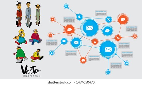Infographic vector elements for business illustration