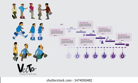 Infographic vector elements for business illustration