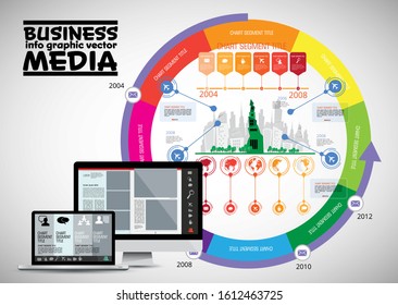 Infographic vector elements for business illustration