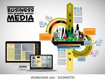 Infographic vector elements for business illustration