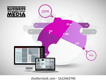 Infographic vector elements for business illustration