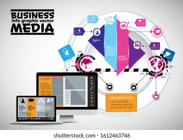 Infographic vector elements for business illustration
