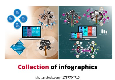Infographic vector elements for business illustration