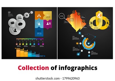 Infografische Vektorelemente für Geschäftsgrafik