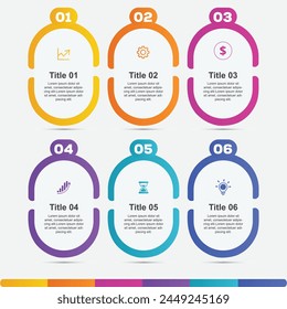 Infographic vector elements for business illustration in modern style.
