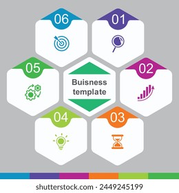 Infographic vector elements for business illustration in modern style.