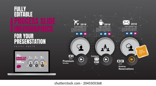 Infographic vector elements for business presentation