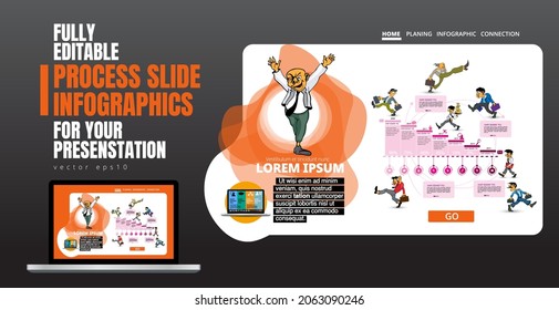 Infographic vector elements for business presentation