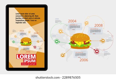 Infographic vector elements for business presentation.