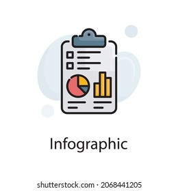 infographic vector fill outline Icon Design illustration. Web Analytics Symbol on White background EPS 10 File