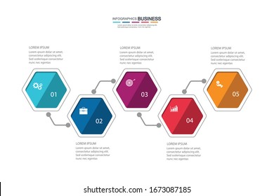 Infographic vector, graph. presentation. Business concepts, parts, steps, processes. Visualization of infographic data. Startup template. - Vector