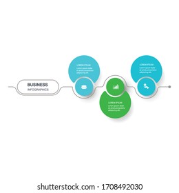 Infographic vector, graph. presentation. Business concepts, parts, steps, processes. Visualization of infographic data. Startup template. - Vector