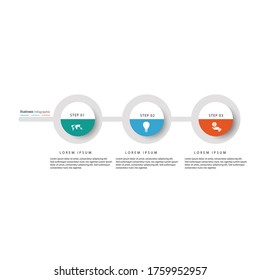 Infographic vector, graph. presentation. Business concepts, parts, steps, processes. Visualization of infographic data. Startup template. - Vector