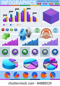Infographic Vector Graphs and Elements