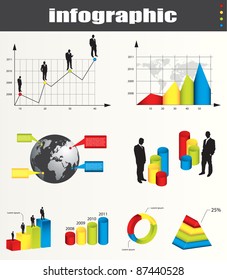 infographic vector graphs and elements