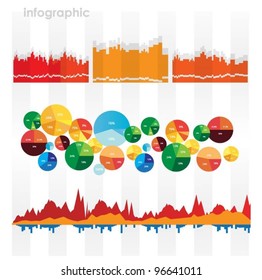 infographic vector graphs and elements. vector illustration.