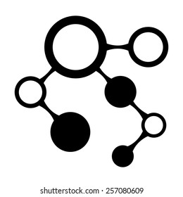 Infographic vector icon - black illustration