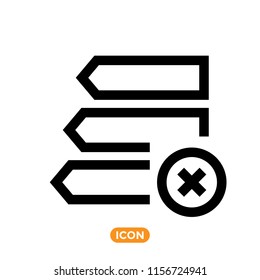 Infographic vector icon in flat line style. Finance related symbol