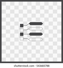 Infographic vector icon. Isolated illustration. Business picture.