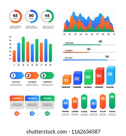 Infographic vector illustration can be used for workflow layout, diagram, annual report, web design, infographic elements, set information infographics. Data and information visualization.