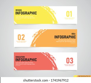 Ilustración vectorial de infografía Puede utilizarse para procesos, presentaciones, disposición, banner, gráfico de información. Hay 3 pasos o capas. 