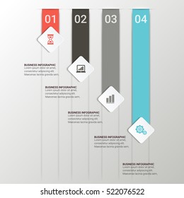 Infographic. Vector illustration can be used for workflow layout, diagram, number options, web design.