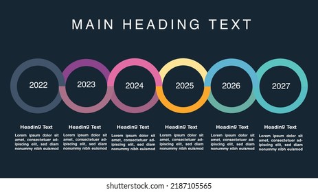 Infographic Vector illustration Circle Shaped design  template with icons and 6 options or steps. Can be used for process, presentations, layout, banner, Slide, info graph.