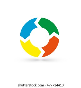 infographic vector illustration. Eps 10 vector. Business concept with 4 options on white background. Template for brochure, business, web design, for diagram, graph, logtotype, presentation and chart.